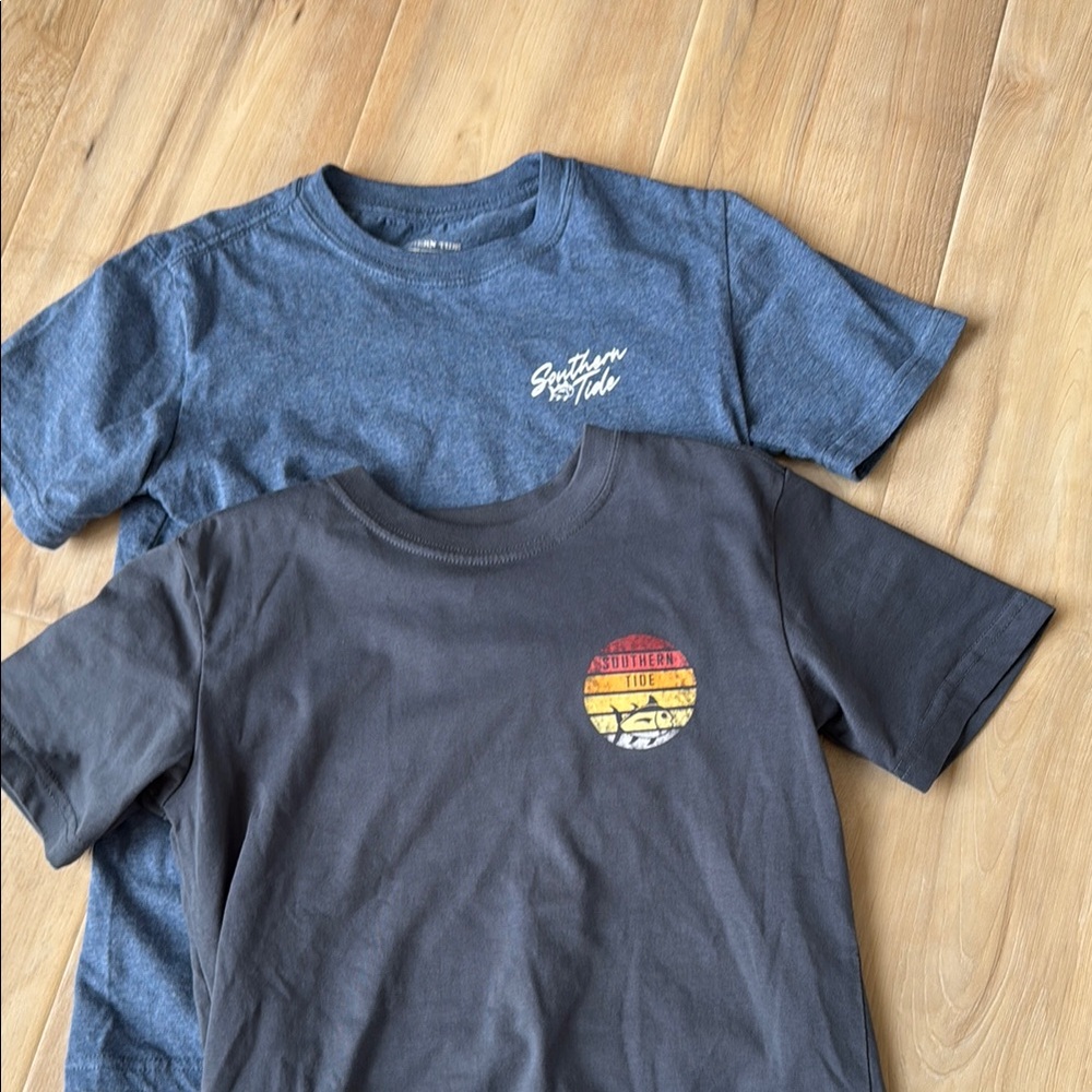 Blue and Gray T-Shirt Set